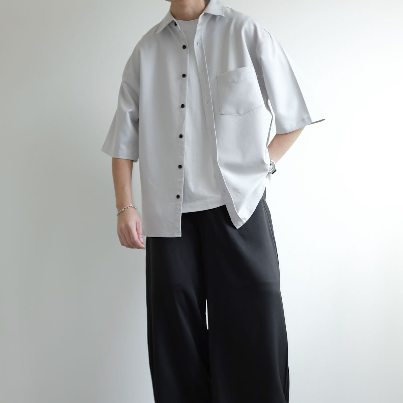 MONO • MART Cropped Cotton Oversized Jackets Shirts