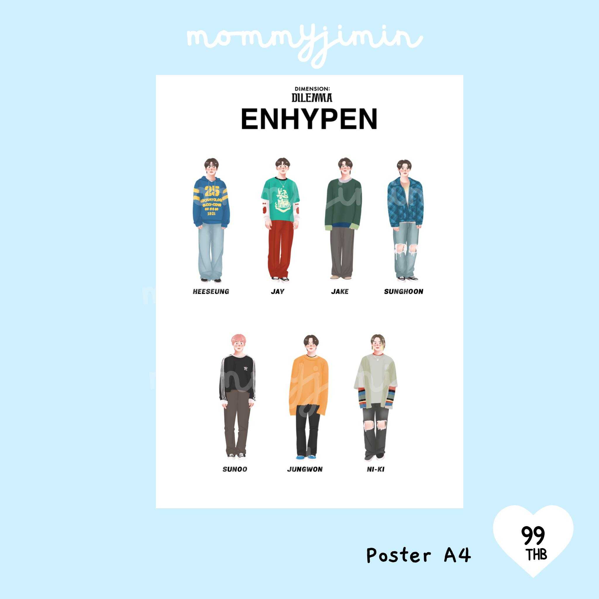 Poster Enhypen Dimension:Dilemma V.2 by mommyjiminn
