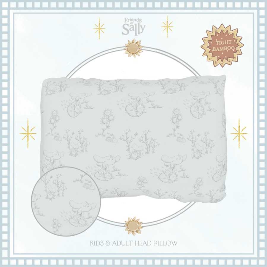หมอนเด็กโตและผู้ใหญ่ พร้อมปลอกใยไผ่ Kids & Adult Head Pillow Zion Collection - Friends of Sally