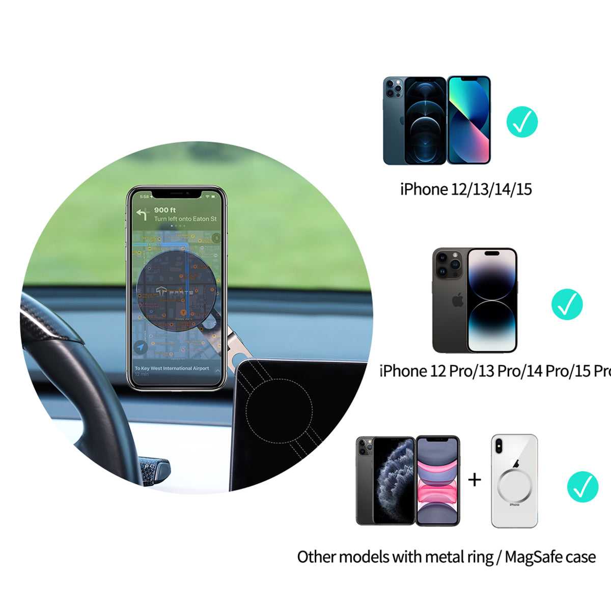 Phone holder magsafe wireless charger