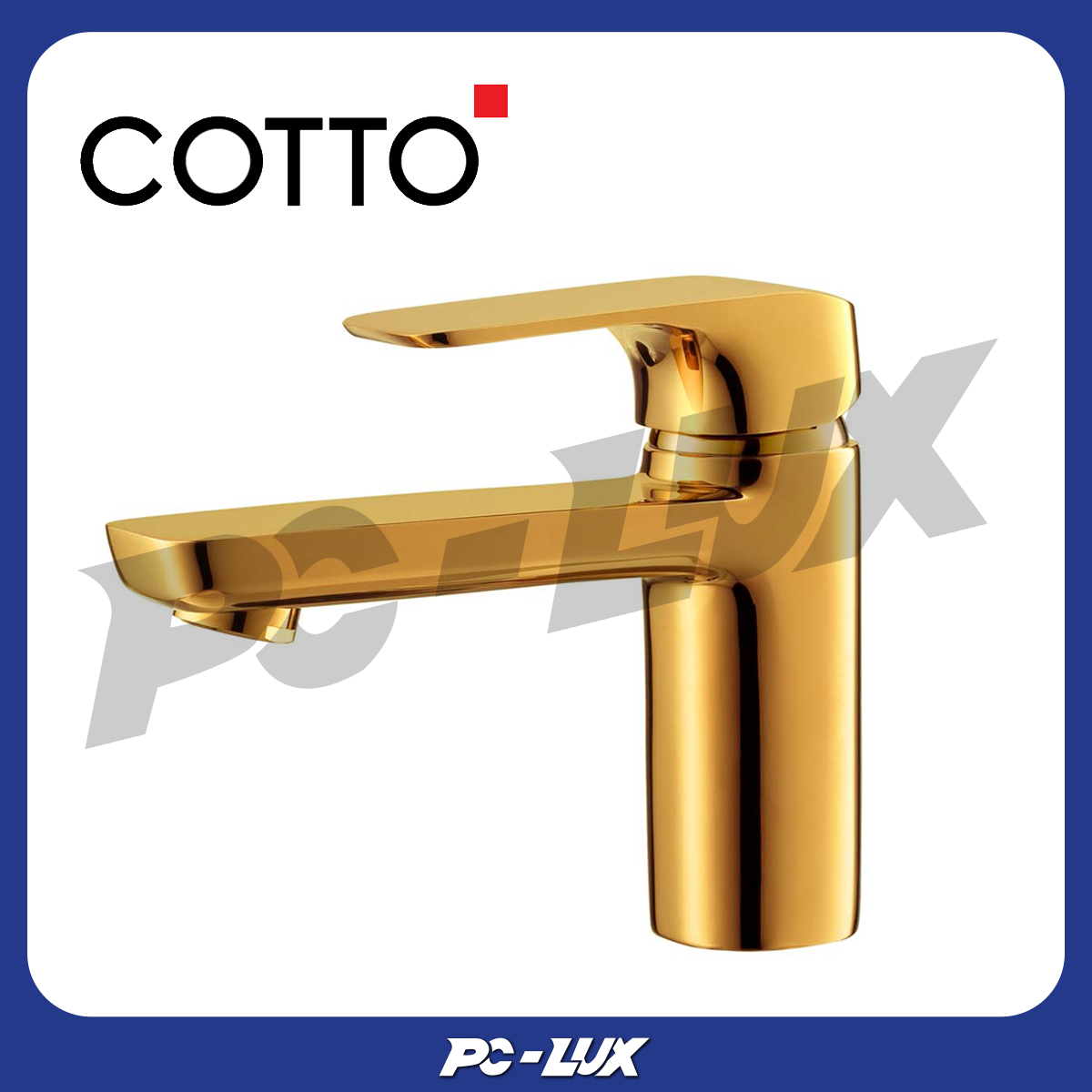 COTTO ก๊อกเดี่ยวอ่างล้างหน้าแบบก้านโยก (SCIROCCO SENSE) รุ่น CT1142A#GR
