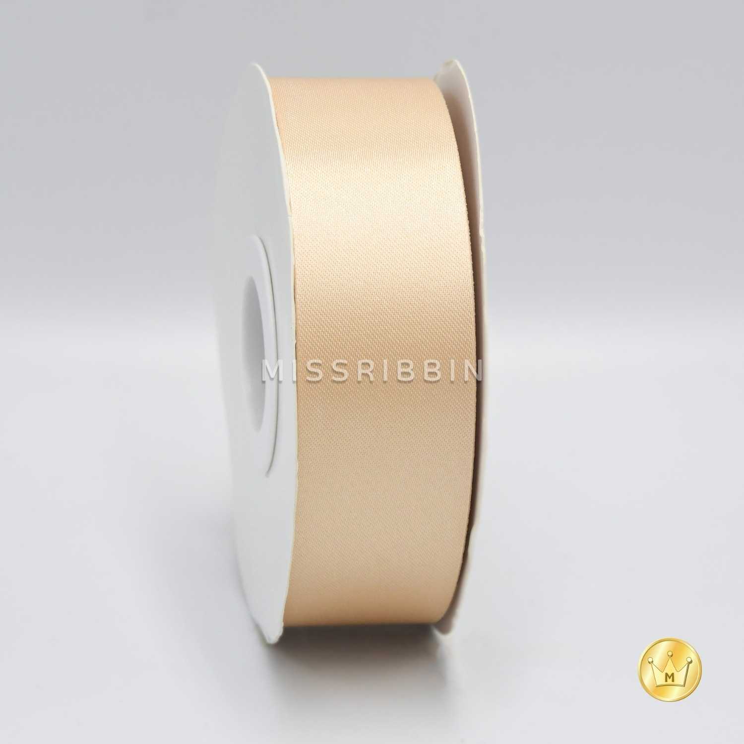ริบบิ้นผ้าต่วน (สี 803) ม้วนยาว 50/200หลา ขนาด 12 15 21 30 40 50 60มม.