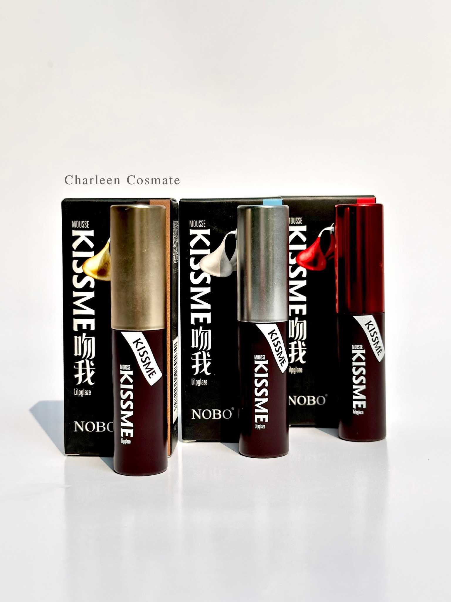 เซทลิปกล่องช็อกโกแลต nobo (ได้ 3 แท่ง) ติดทนปากฟู
