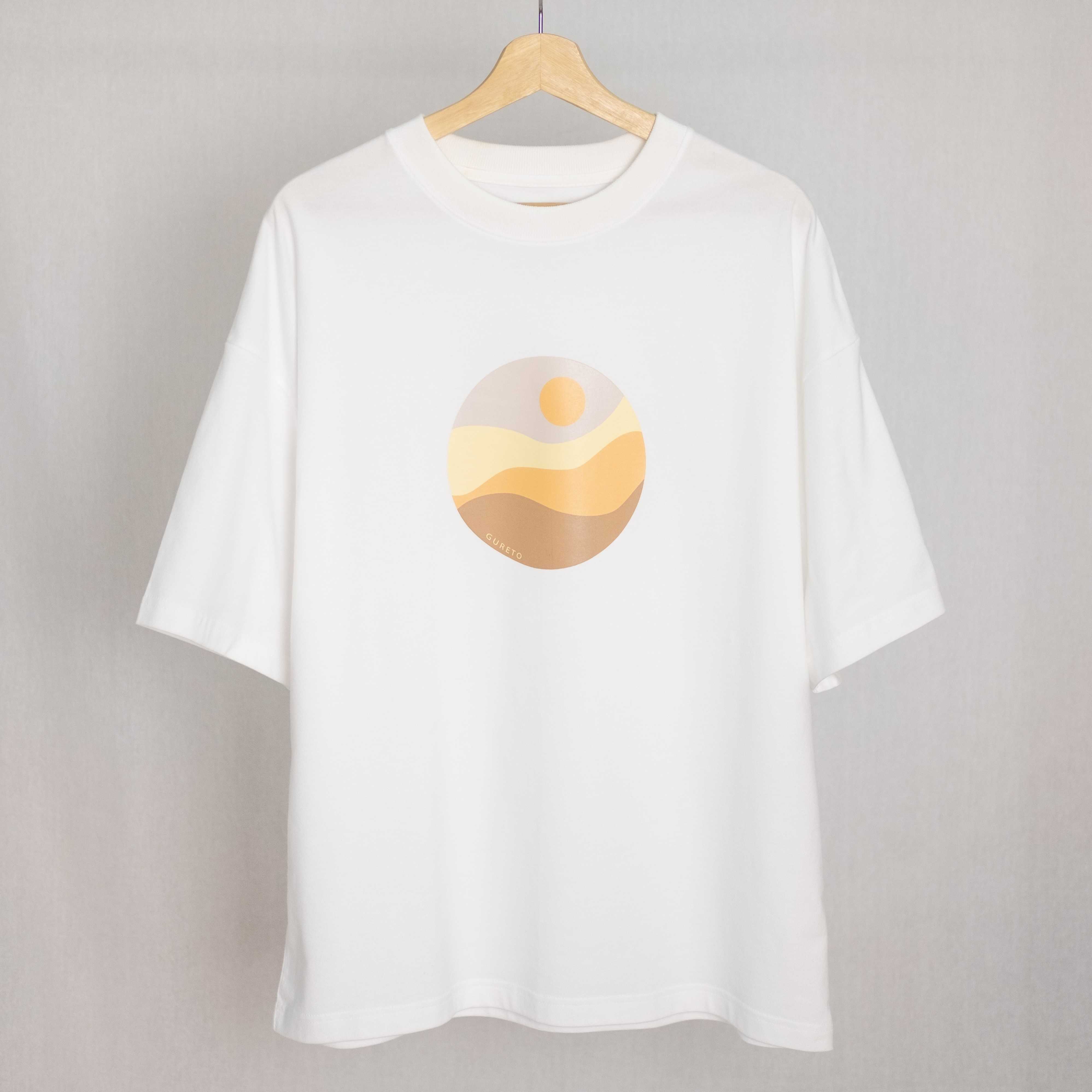 GURETO t-shirt :  Sunset (White)