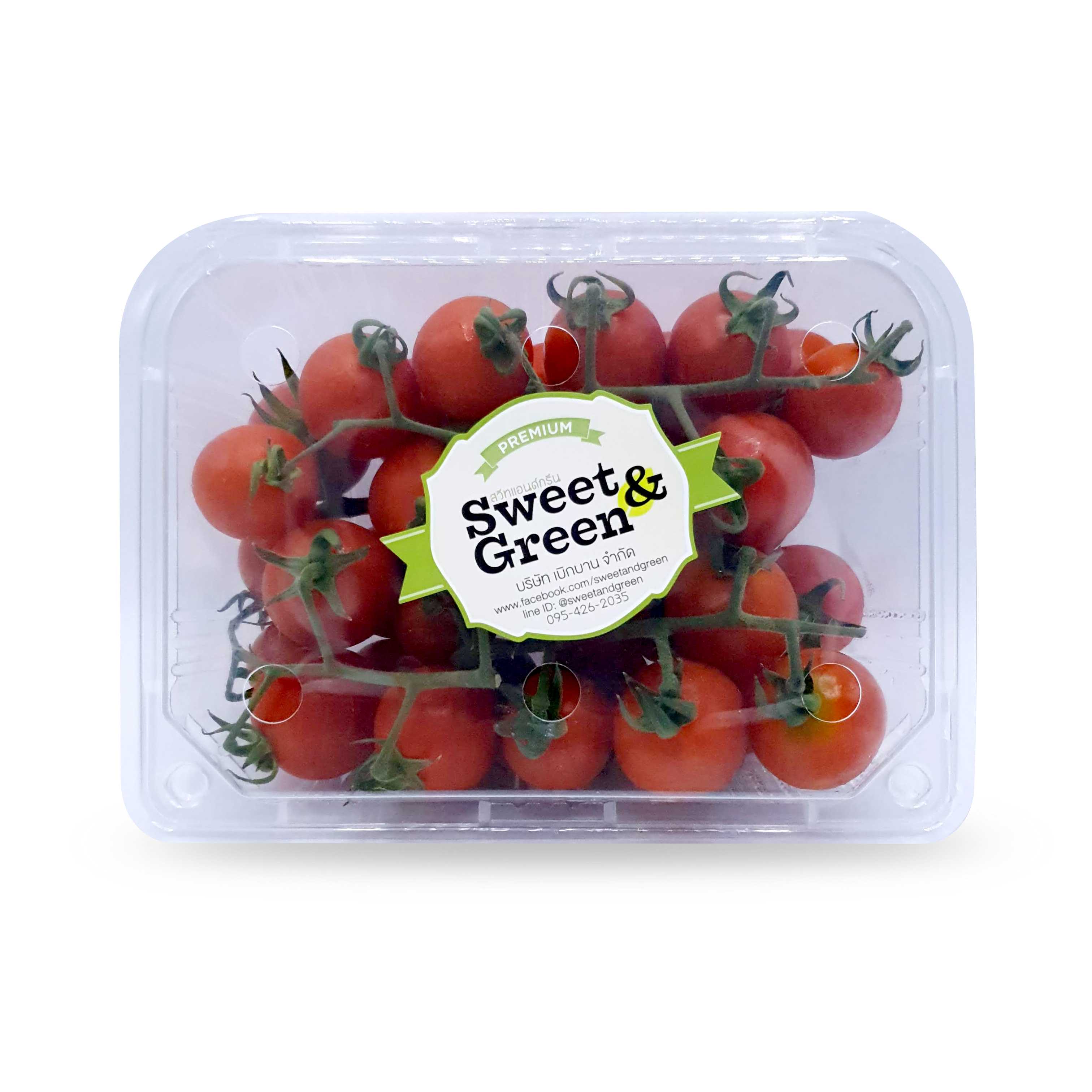 On Vine Cherry Tomatoes 400  g. (มะเขือเทศเชอร์รี่ติดก้าน 400 ก.)