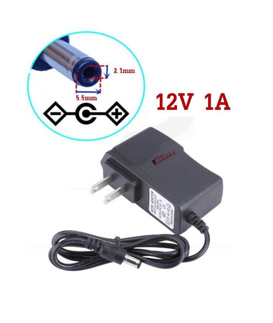 พร้อมส่ง !! Adapter 12V 1A หัวต่อ 5.5x2.1mm มีไฟแสดงสถานะ