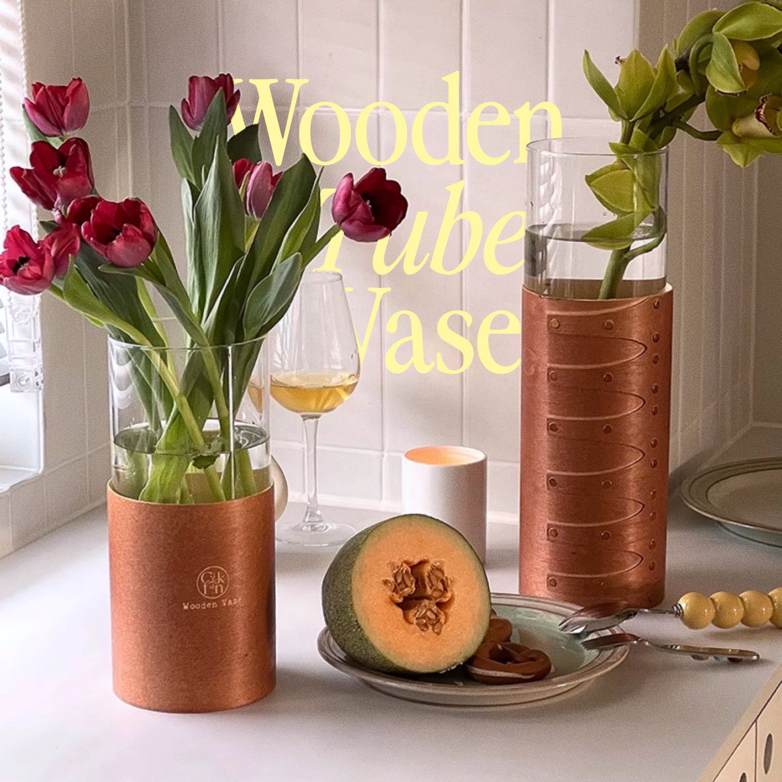 Wooden Tube Vase (Pre-order)