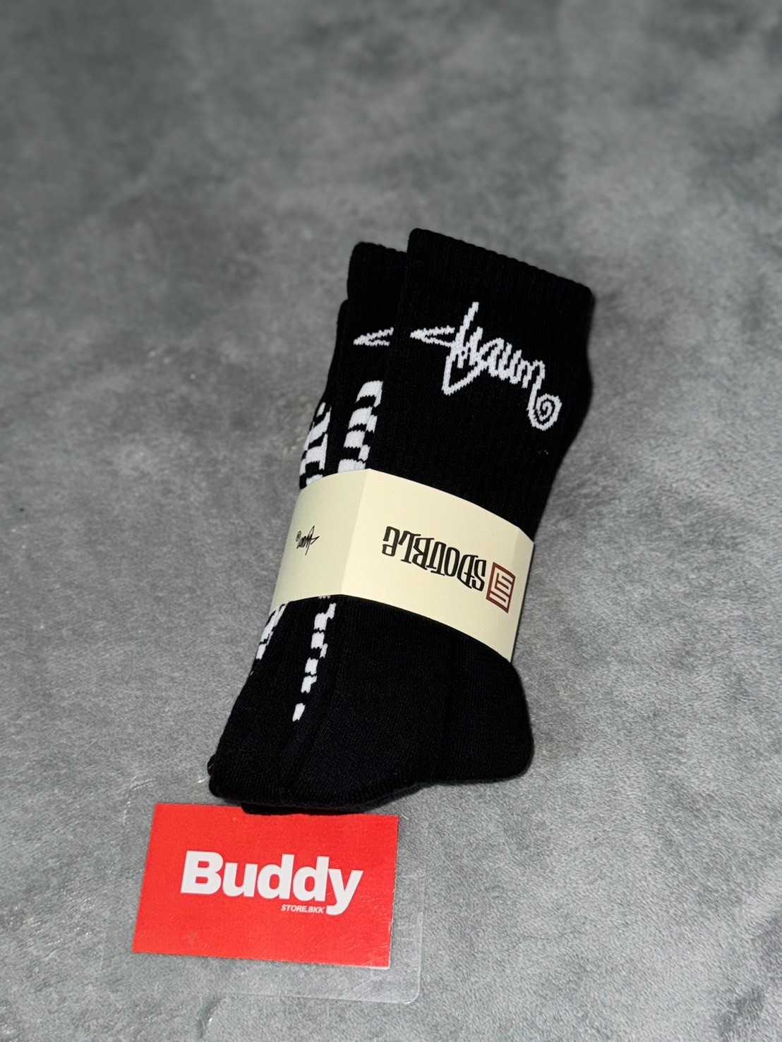 S-Double Standard Shawn Socks 3 Pack (Black)
