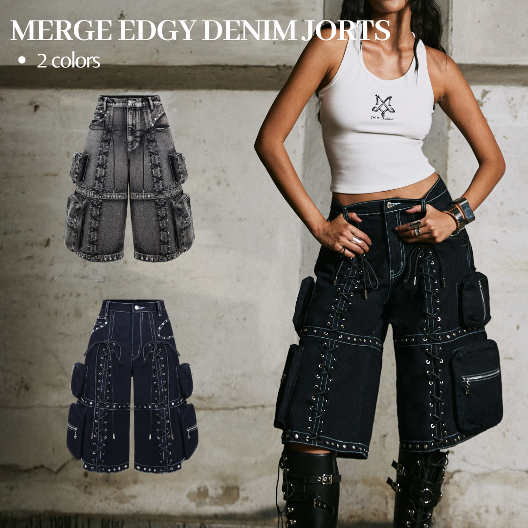 Merge Official - Merge Edgy Denim Jorts (จัดส่ง 26/12)