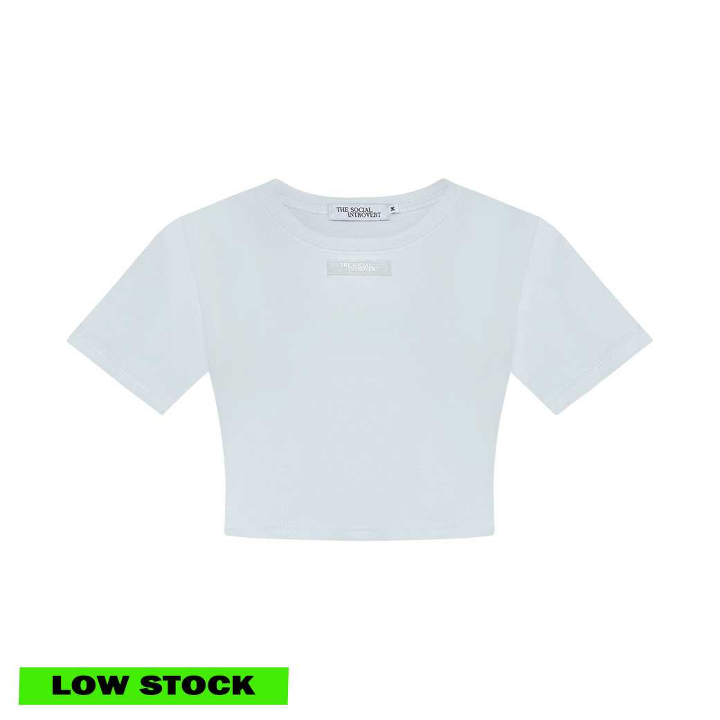 CLARA CROP TOP - LIGHT GREY