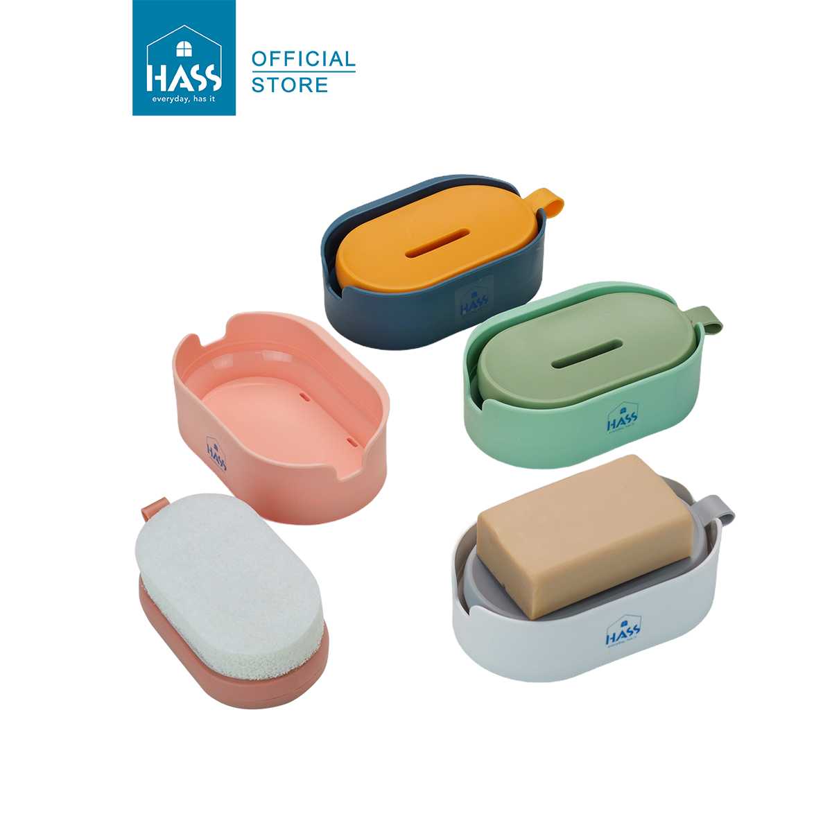 ที่วางสบู่พร้อมแปรง 2in1 (แบบใยขัด) Scourer Soap Holder