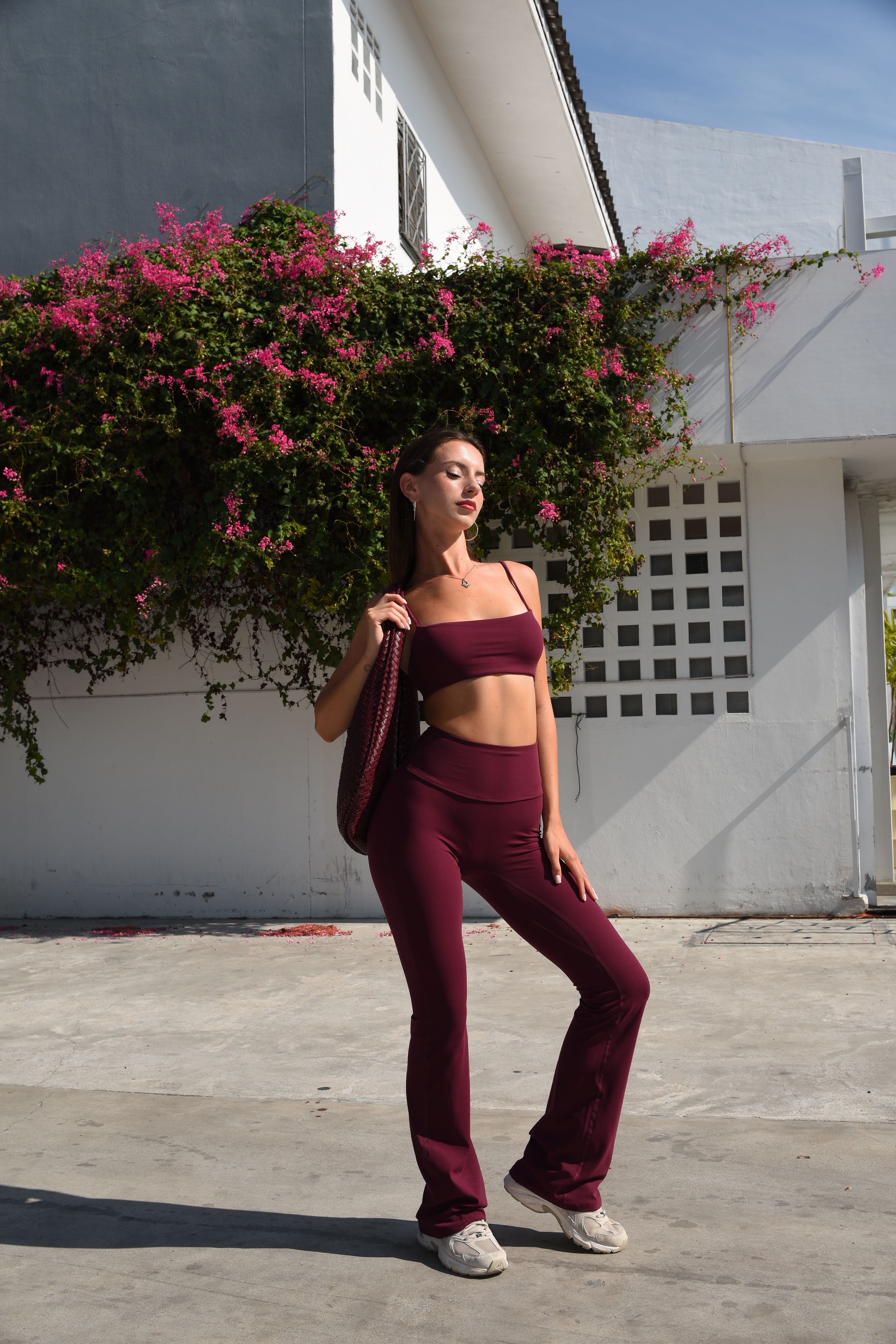 Mika Flare Pants / Burgundy
