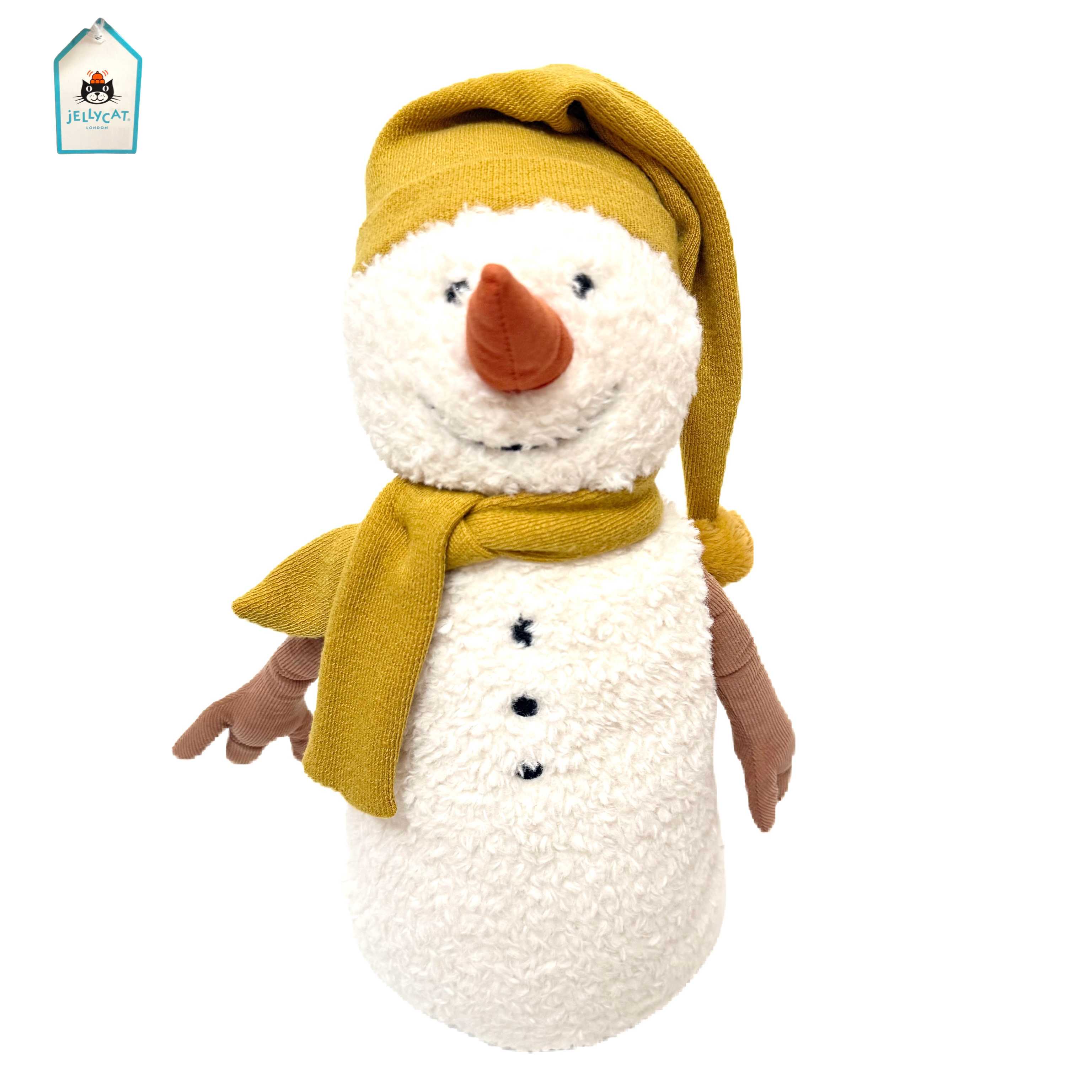 JELLYCAT ตุ๊กตาผ้าขน Lenny Snowman Yellow Large