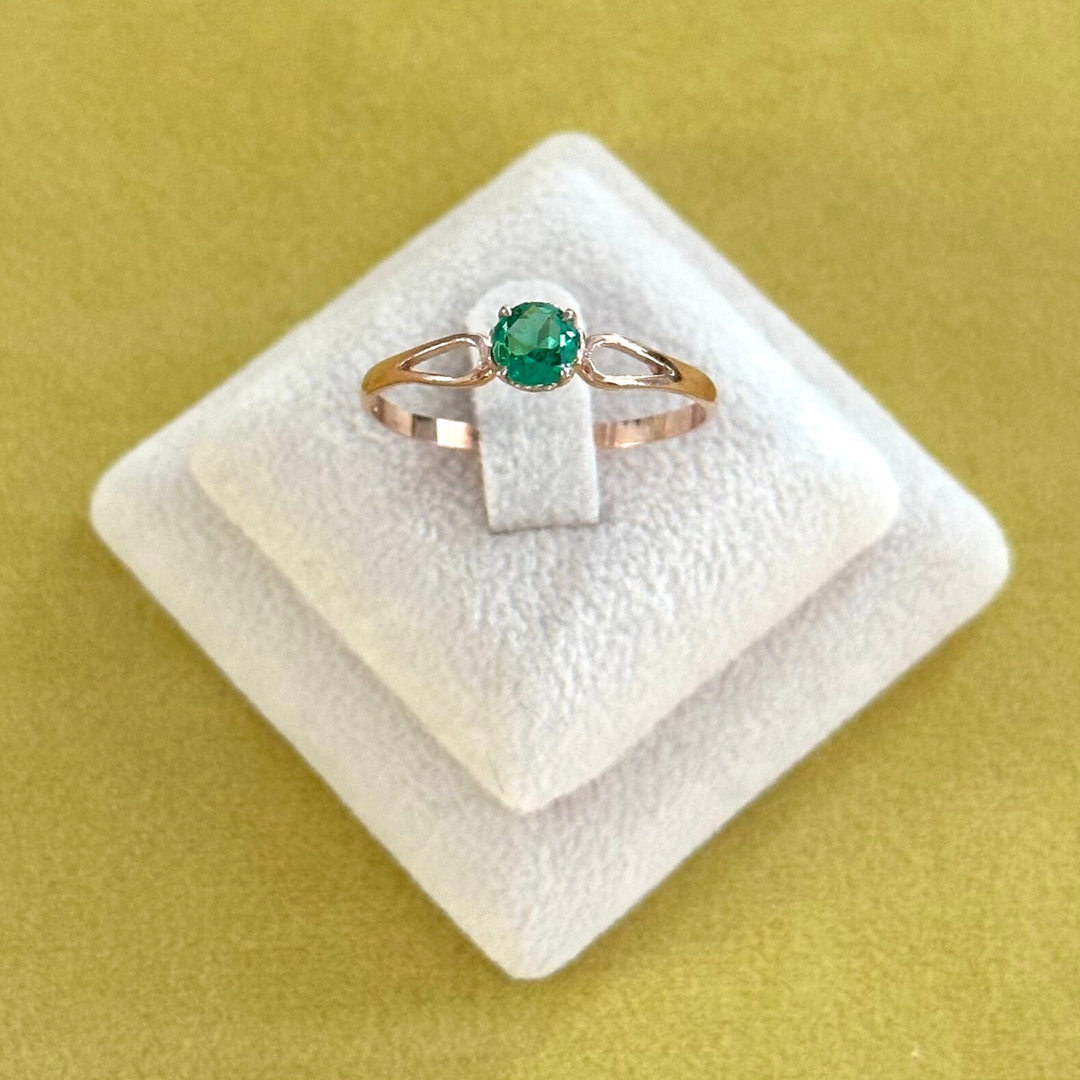 Single Gem Ring - Green