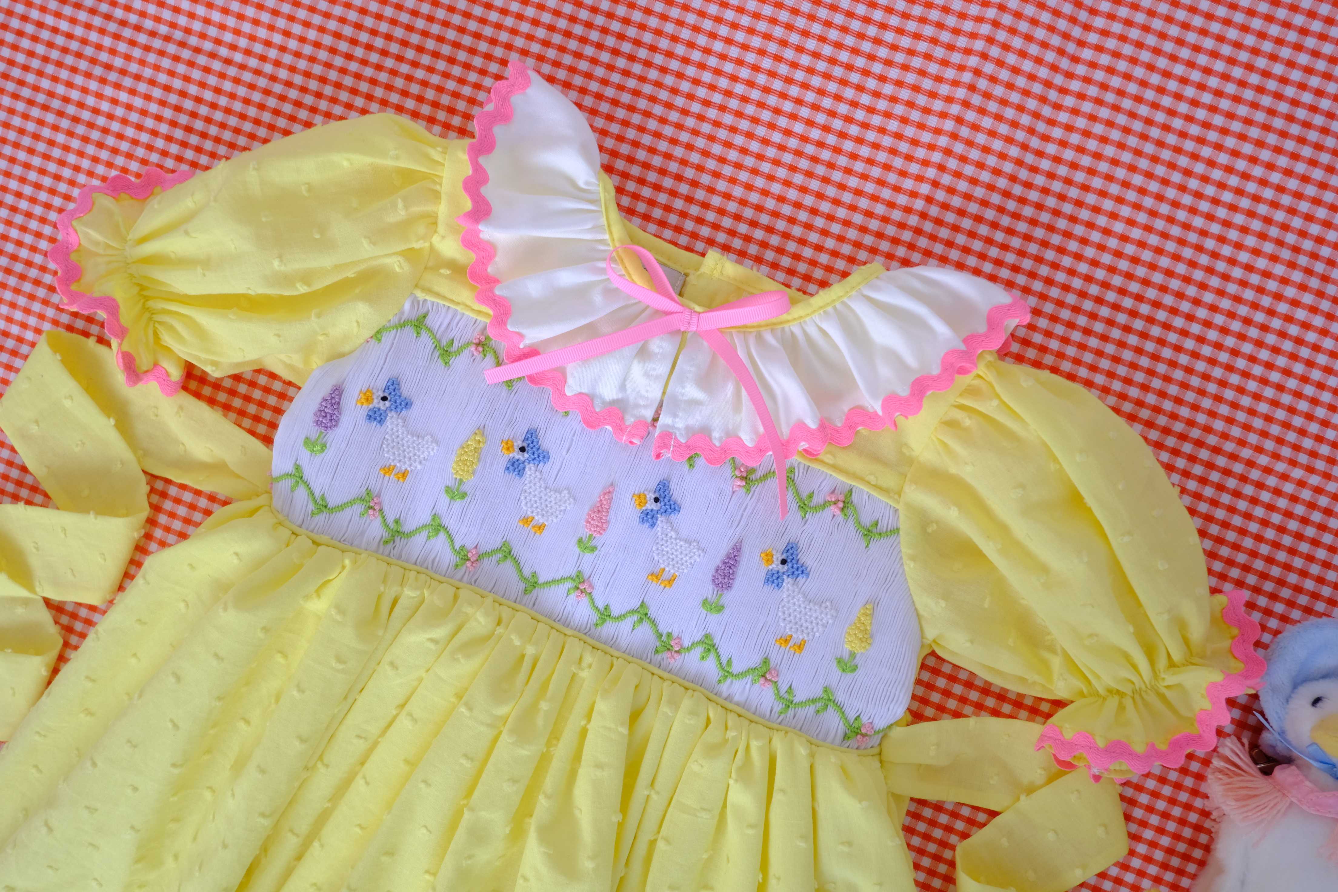 Louie Duck Dress (Swiss Dot Cotton)