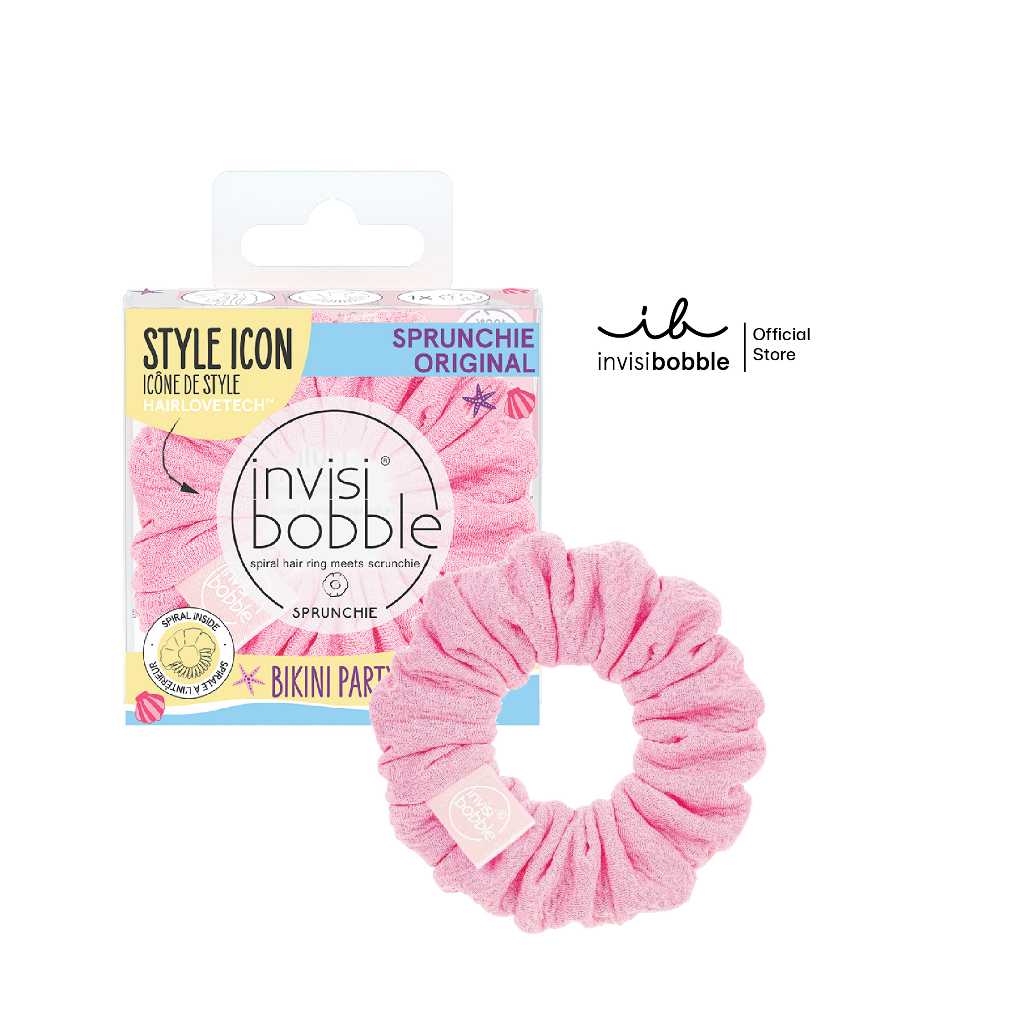 invisibobble ยางรัดผม รุ่น Sprunchie สี Bikini Party Sun’s out, Bum’s Out (1 กล่องบรรจุ 1 ชิ้น)