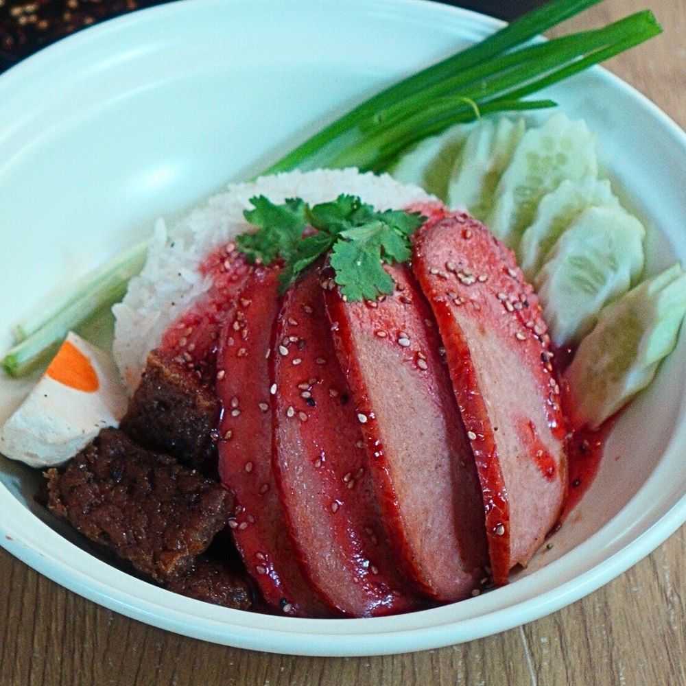 Red Porkless with Rice ข้าวหมูแดง