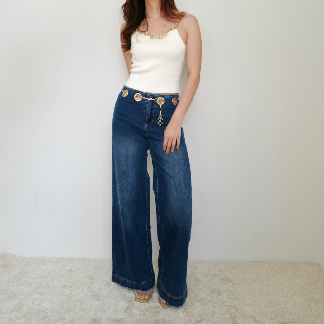 Cult Gaia SYDNEY PANT - RINSE WASH