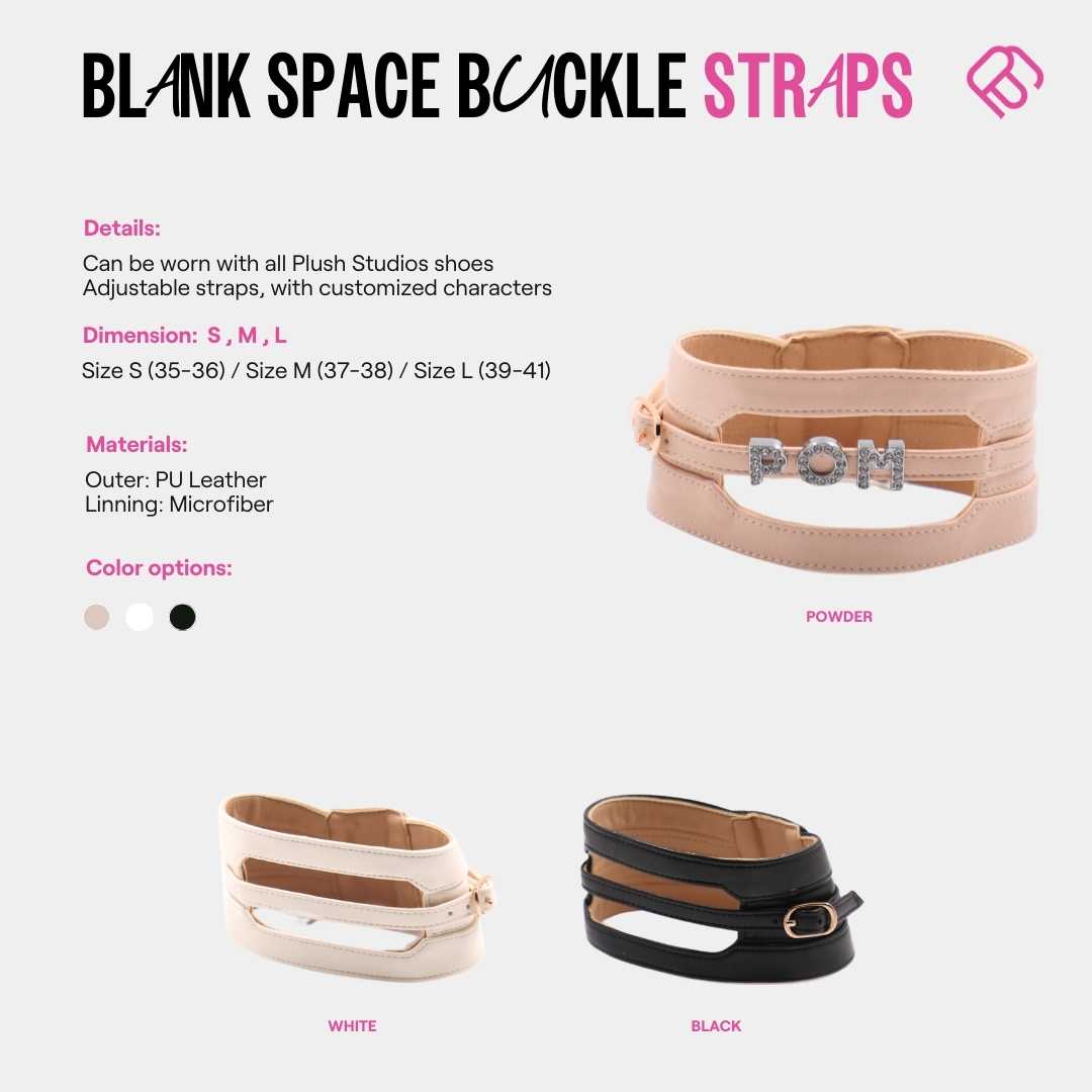 Blank Space Buckle Straps