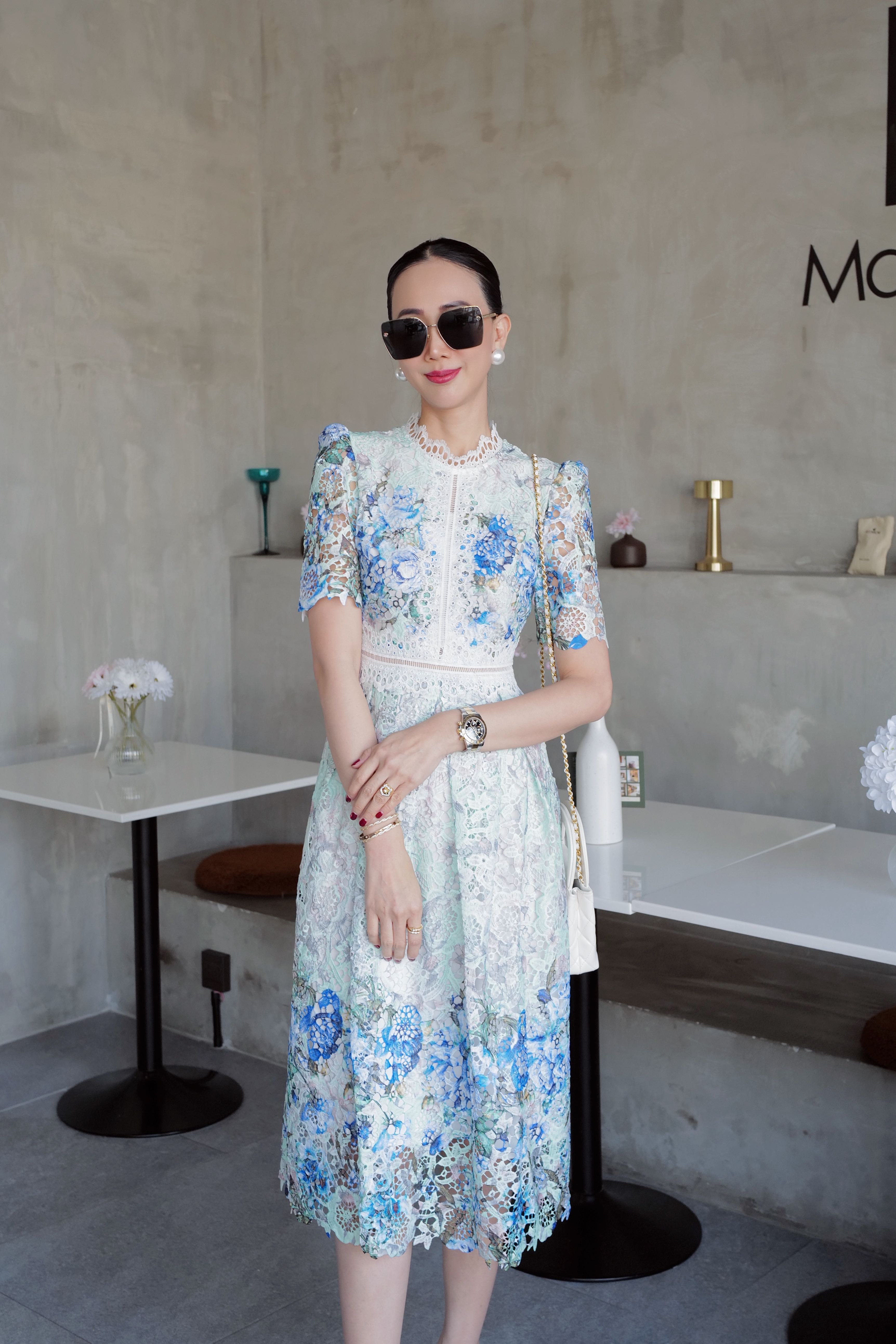 📌พร้อมส่ง…GREEN MINT LACE DRESS 