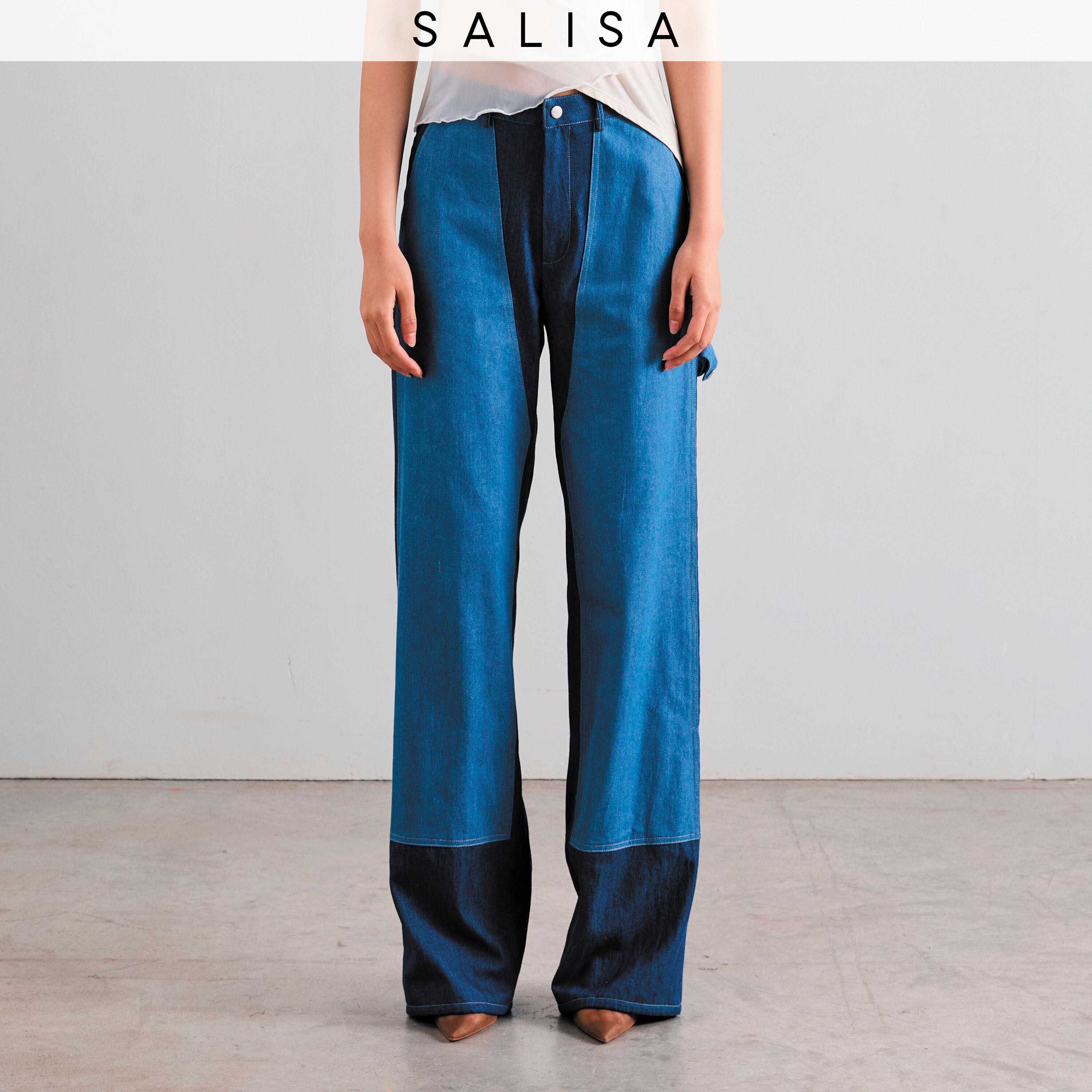 RIDE PANTS Mid-Rise Denim กางเกงขายาว