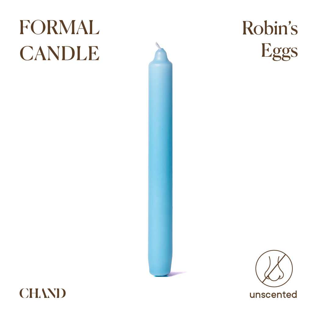 Robin's Eggs Formal Candle