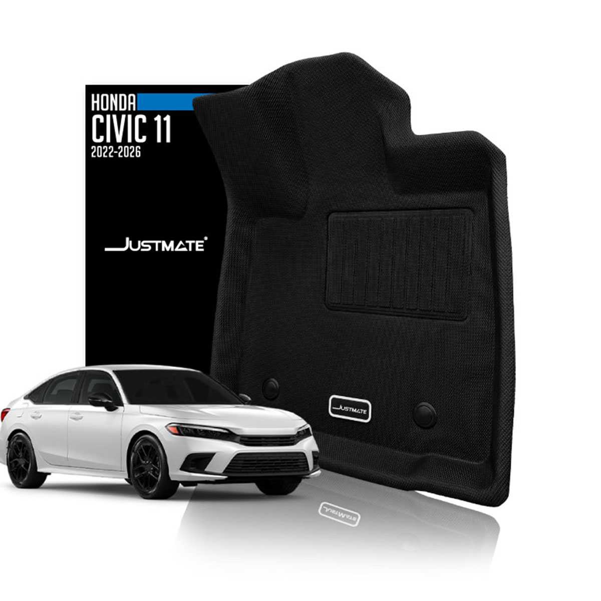 [JUSTMATE] HONDA พรมปูพื้นรถยนต์ CIVIC FE 2022 - 2026 e:HEV