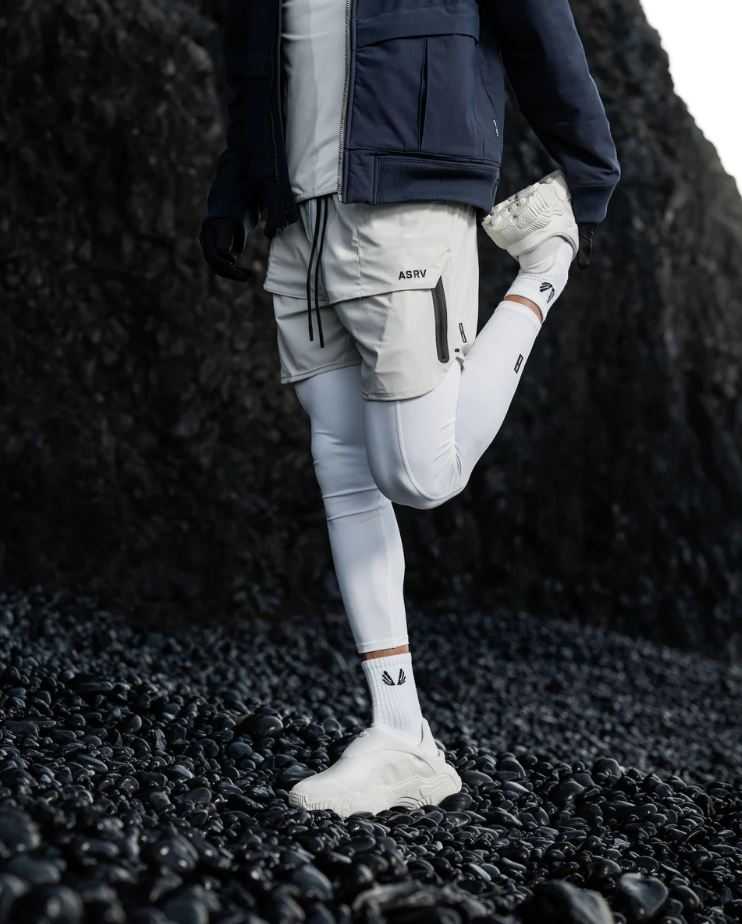 กางเกงขาสั้น ASRV #22 / ผ้าโพลีเอสเตอร์ ทรงสวย ใส่ได้ทั้งยิม เที่ยว ผ้านิ่ม ยืดหยุ่นดี ใส่สบาย