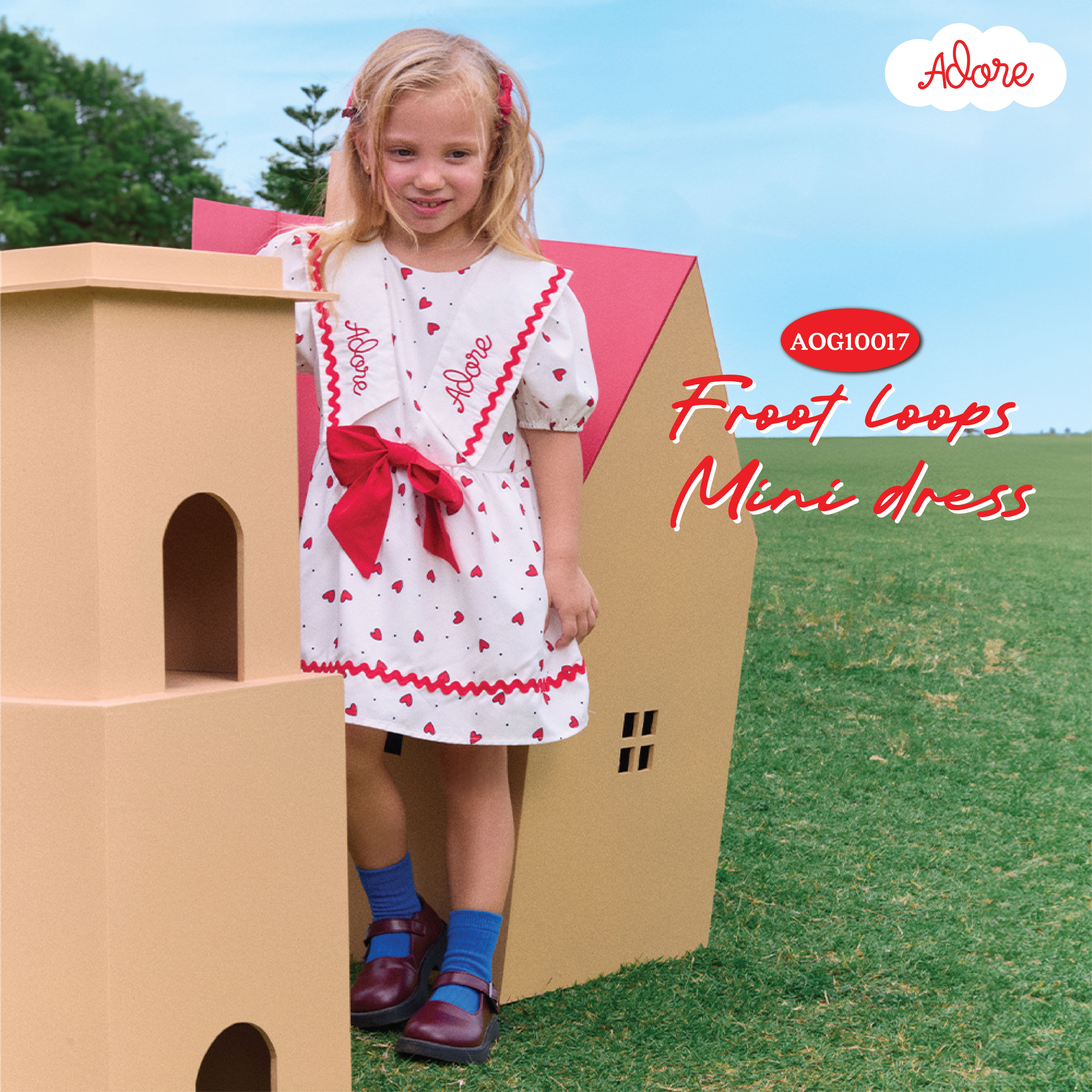 ADORE2112 AOG10017  : FROOT LOOPS MINI DRESS