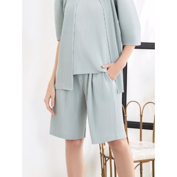 ปรับราคาลง!! 2MUAY รุ่น GJO7688 กางเกงผู้หญิง กางเกงอัดพลีทคุณภาพ 10สี FREE SIZE THICK SHORT PLEA...