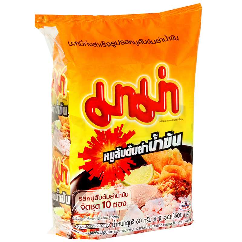 มาม่าหมูสับต้มยำน้ำข้น (แพ็ค10ซอง)