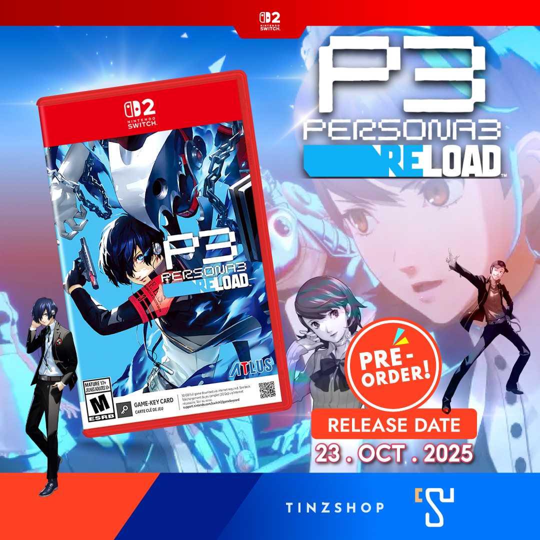 [Switch2] [Pre Order 23.10.25] Nintendo Switch 2 Game Persona 3 Reload / Zone US (Game Key Card)
