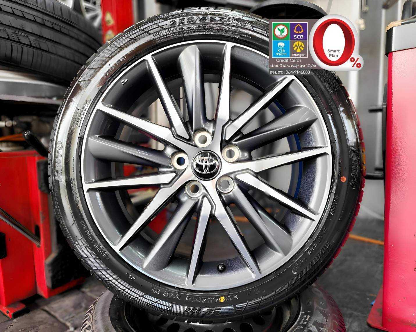 ปี 26 ล้อ Camry ขอบ 18 5 รู 114 หน้าหลังกว้าง 8 J ET 50 ล้อใหม่แกะกล่อง พร้อมยาง 2440369  91862369