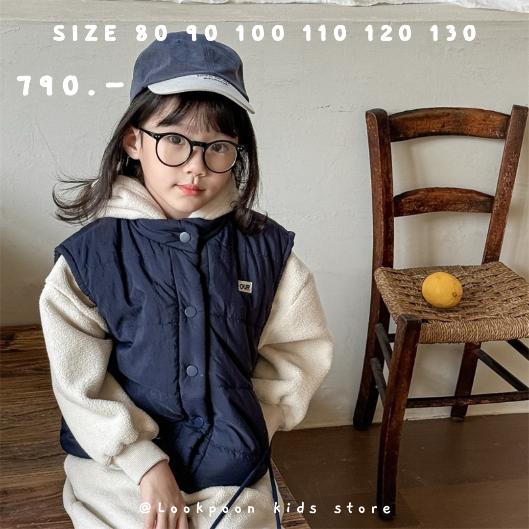 Winter❄️Padded Warm Vest เสื้อกั๊กกันหนาวบุขนผ้าร่ม