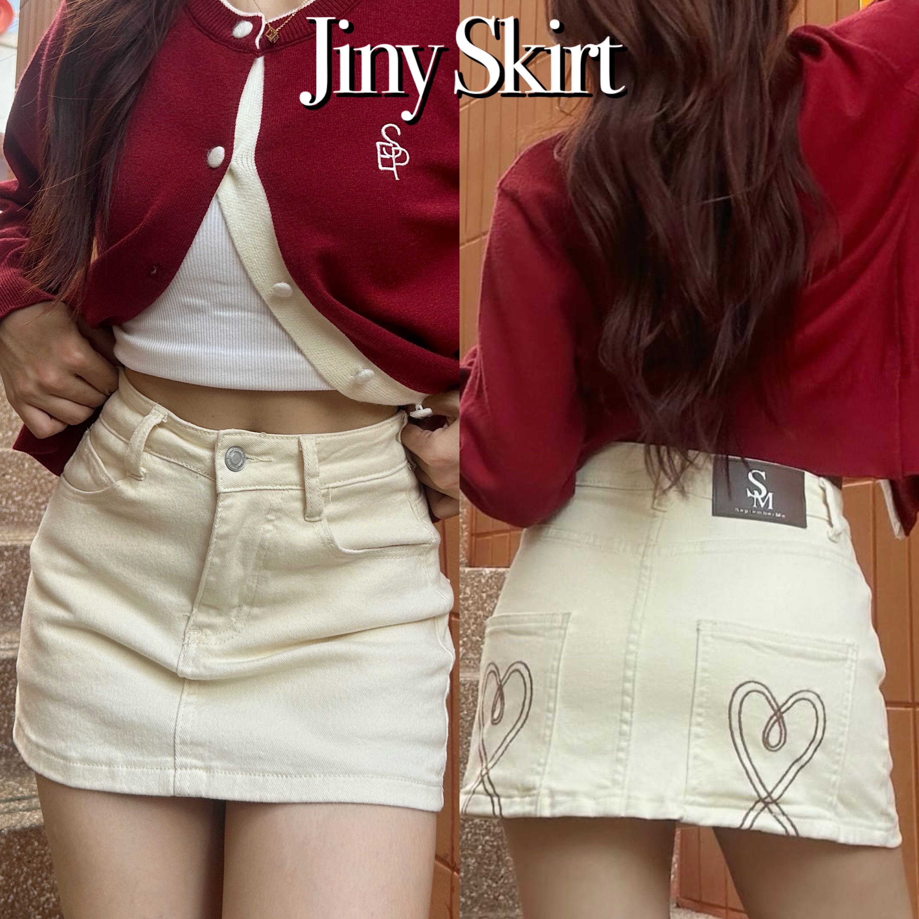 กระโปรงยีนส์รุ่น Jiny Skirt สีใหม่✨