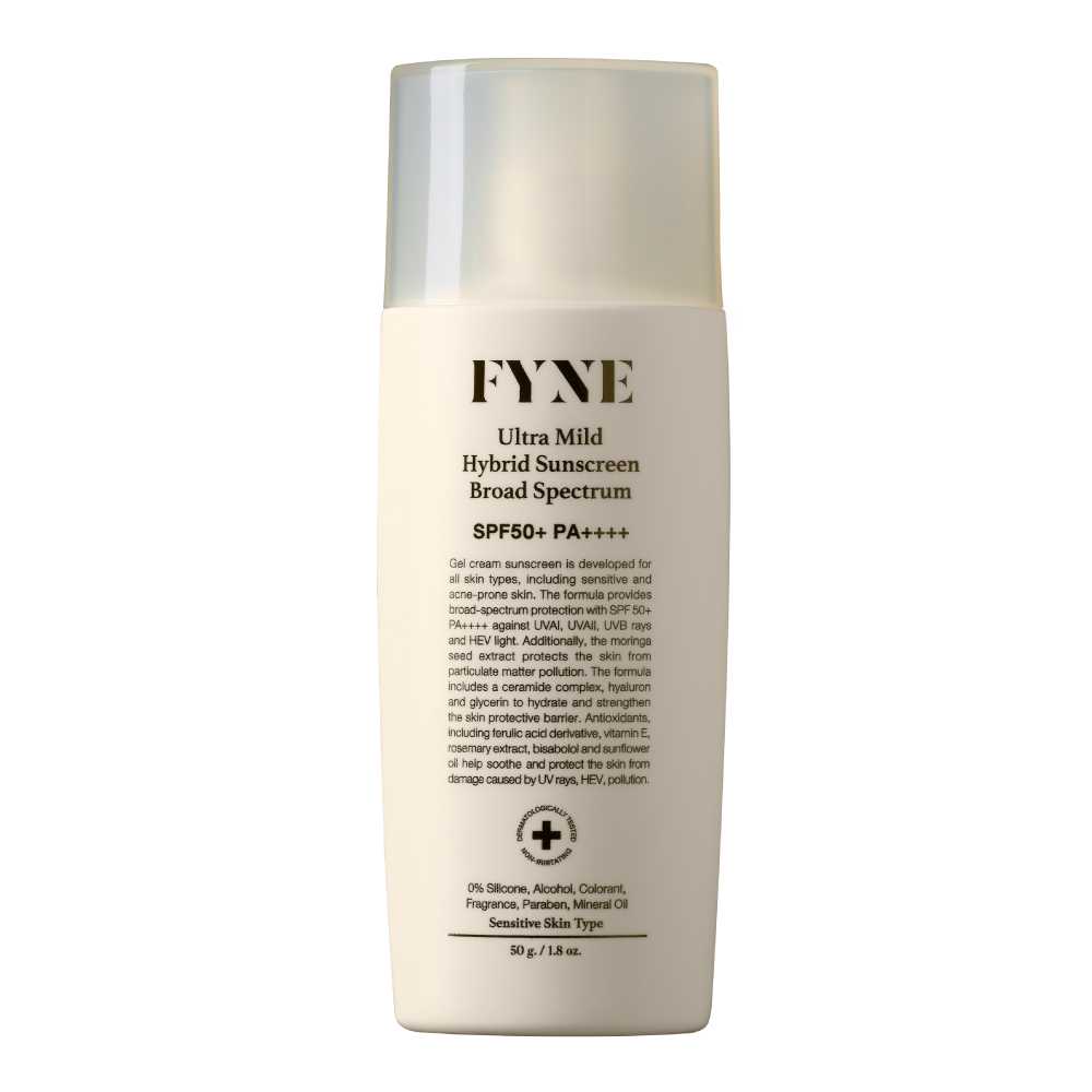 FYNE Ultra Mild Hybrid Sunscreen Broad Spectrum SPF50+ PA++++