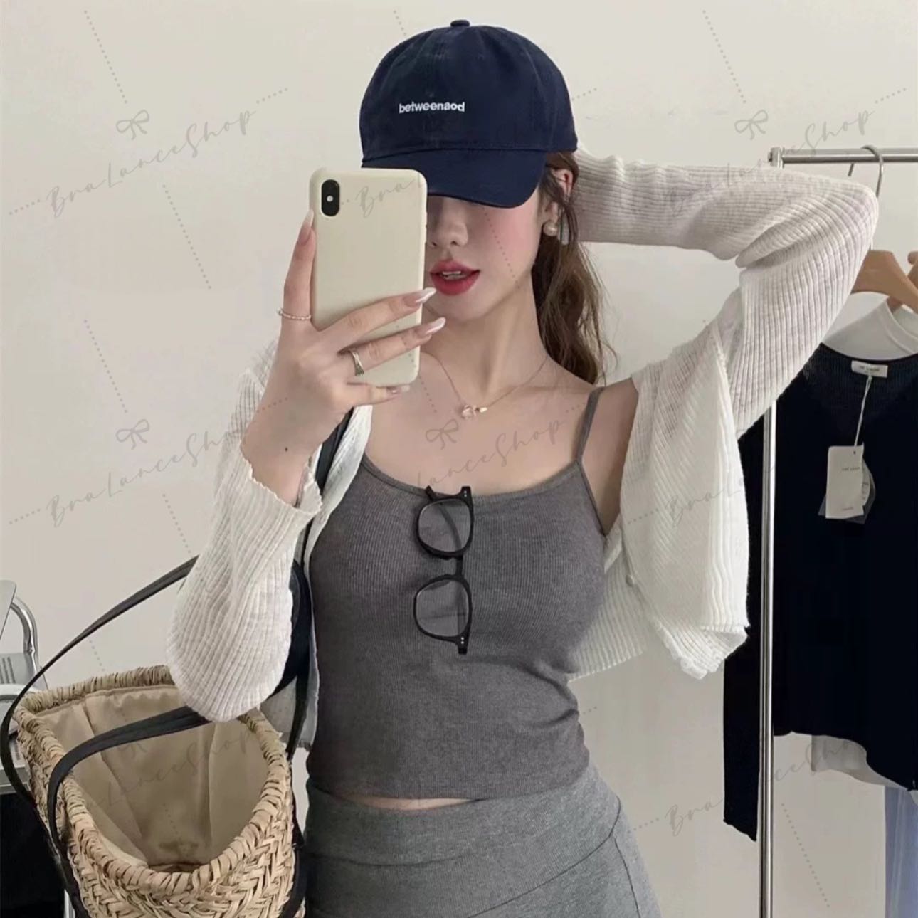 🌈เสื้อสายเดี่ยวผ้าร่อง #6625