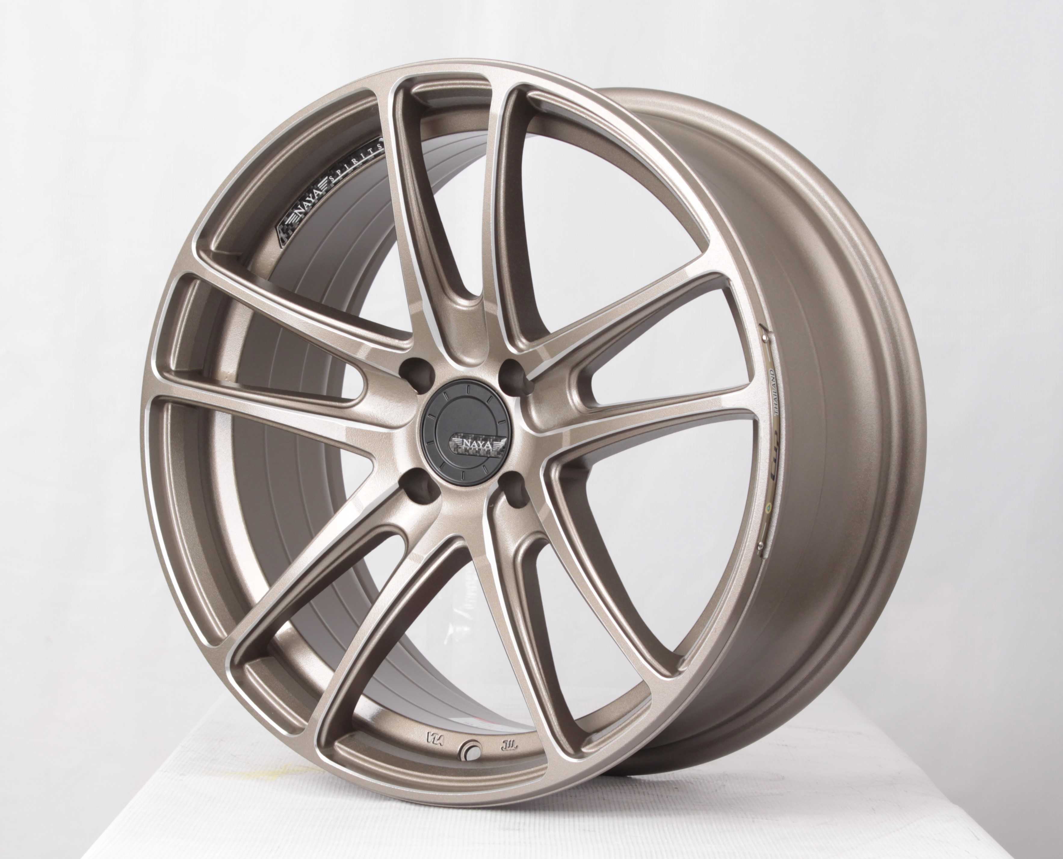 แม็กซ์ LOTUS-V.6 17X7.5 4X100 ET33  BR(SANDY/MS)  (สีน้ำตาลด้านCNCข้างก้าน)