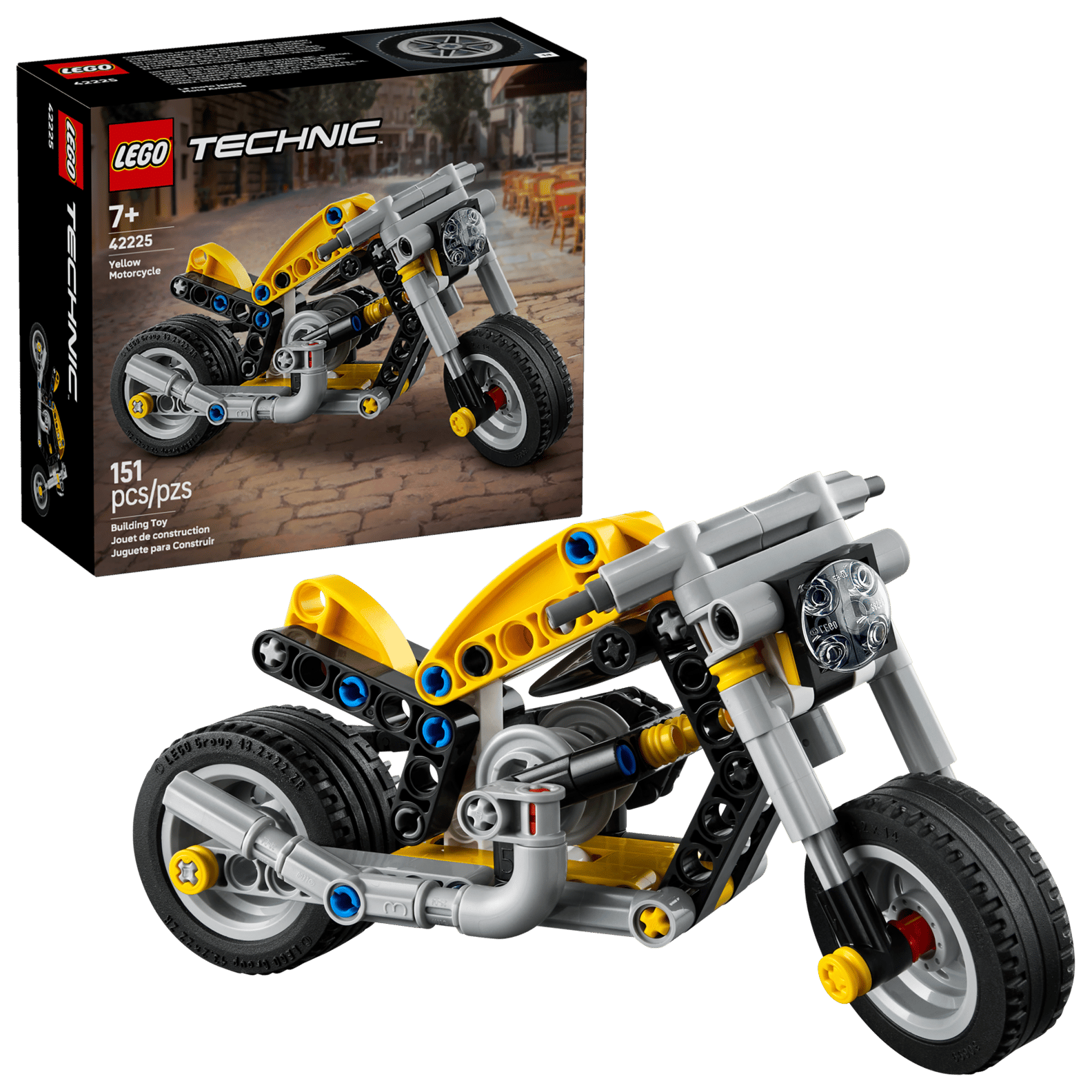 LEGO 42225 Yellow Motorcycle(สินค้าซื้อแล้วไม่รับเปลี่ยนคืน)