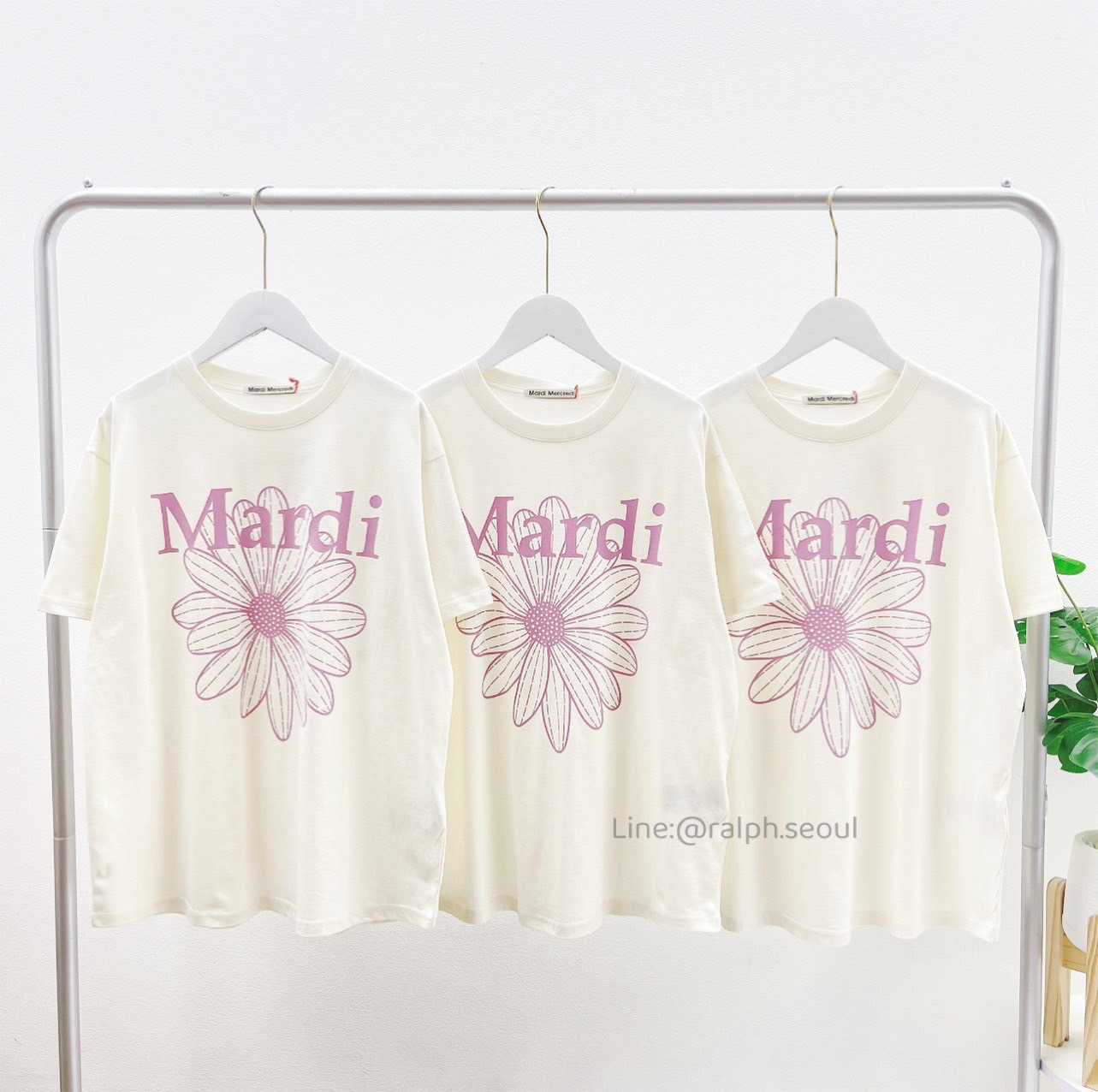 Mardi Flower T-Shirt (PINK/LAVENDER) New!!!
