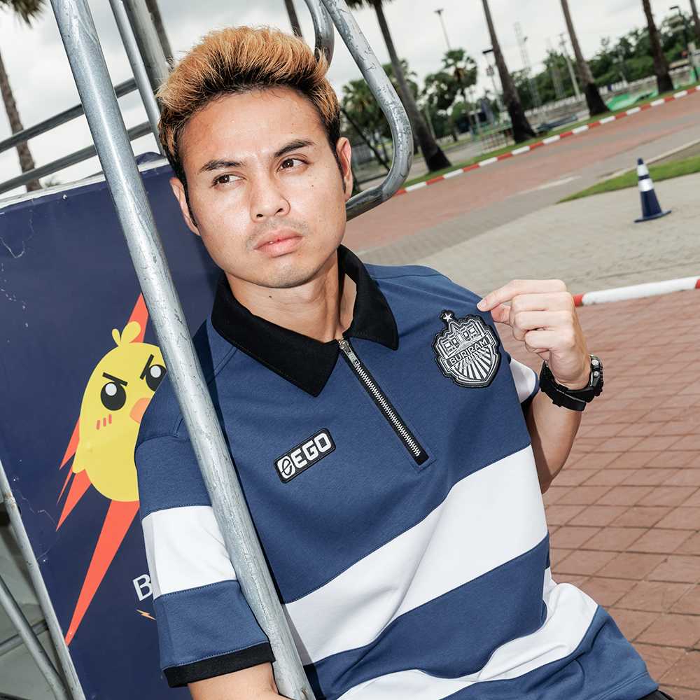 EGO x BRUTD เสื้อโปโลแขนสั้นทรงโอเวอร์ไซส์ ACL