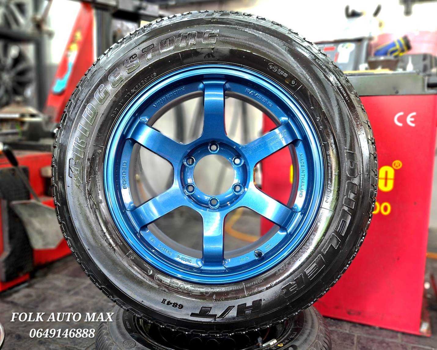 ล้อ แฟชั่น ขอบ 18 สภาพสวยไม่มีรอย กว้าง 9J ET0 พร้อมยางแถม Bridgestone. 1716568  55555 