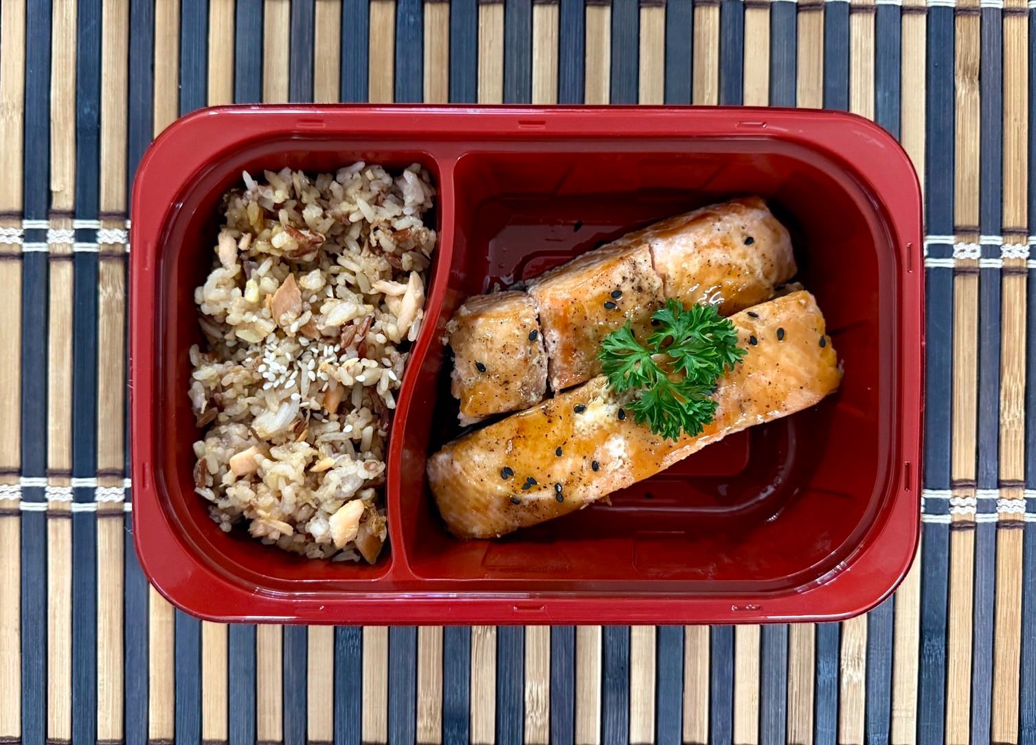 HighPro Salmon Teriyaki with Salmon Fried Rice