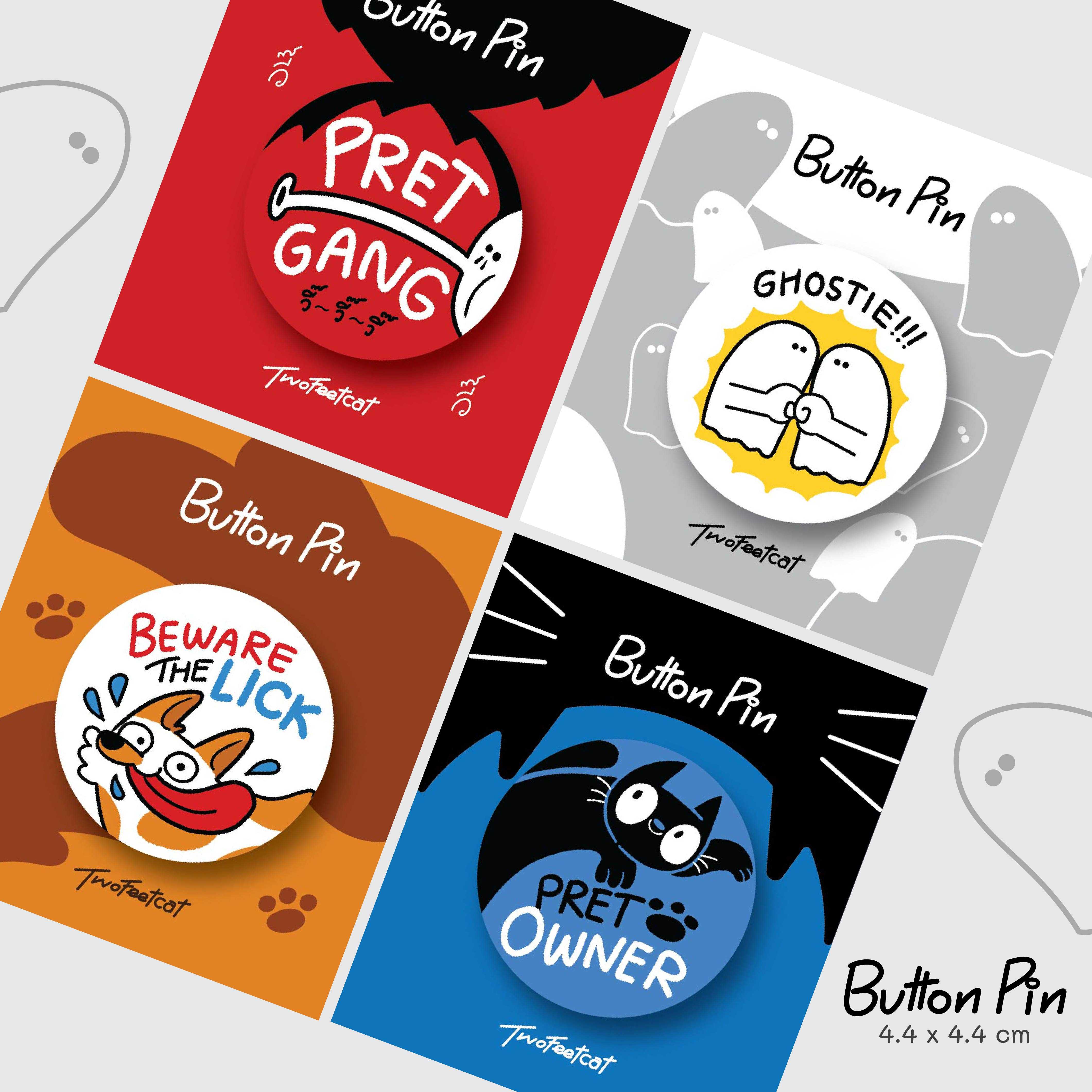 Twofeetcat's Button Pin