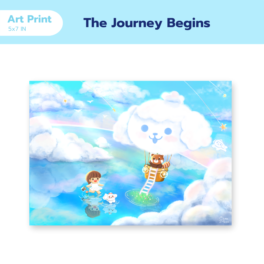 Art print 5x7 - The journey begins