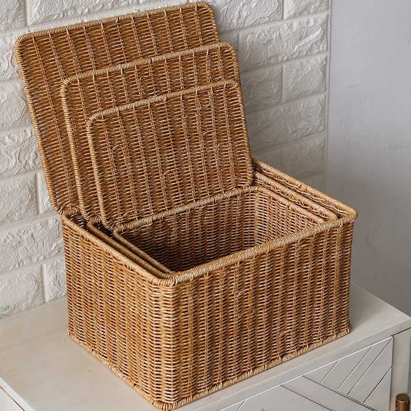 [Pre-Order] Storage Basket : ตะกร้าหวายใส่ของใช้ ตะกร้าใส่ผ้า ตะกร้าเก็บของ