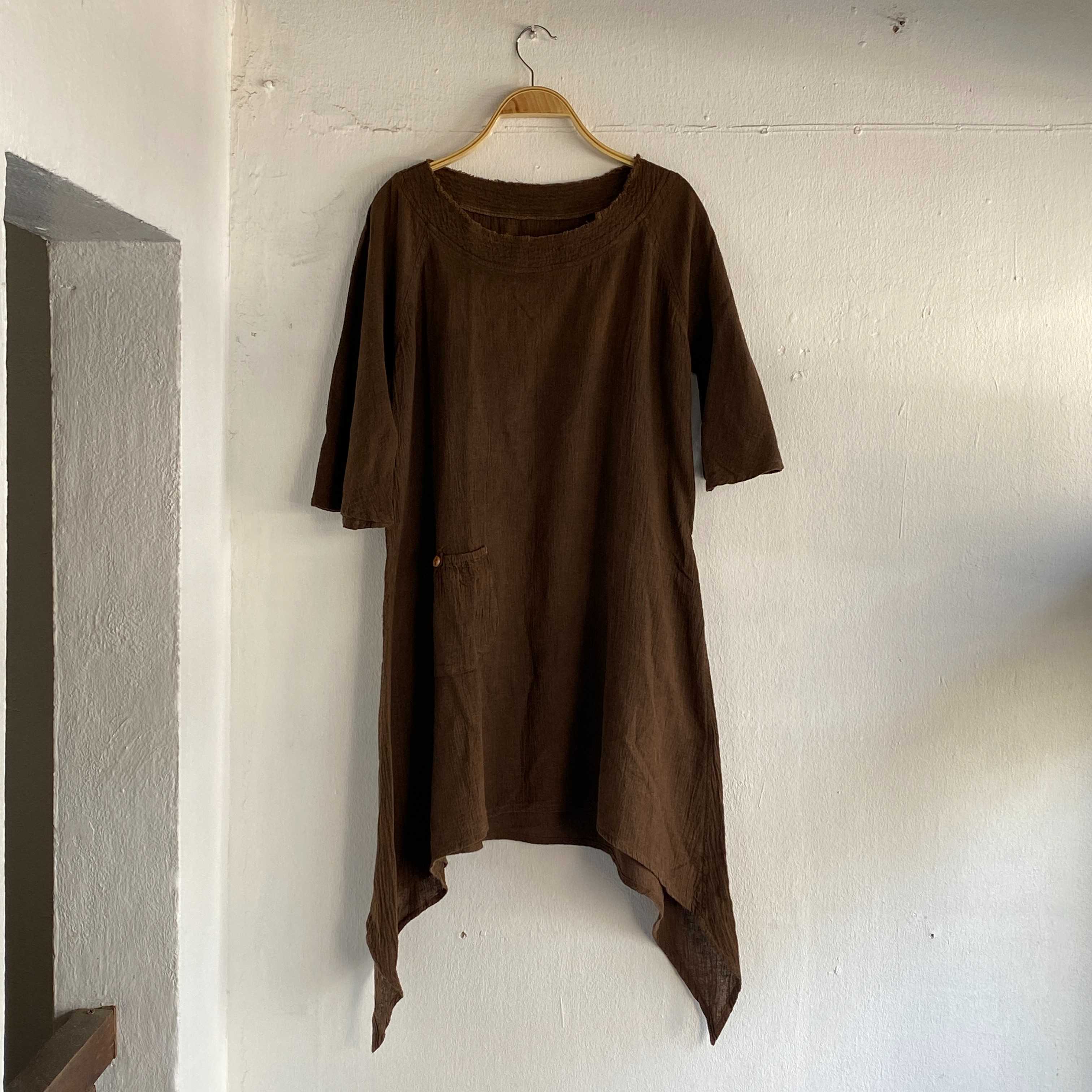 Linen-Cotton short dress