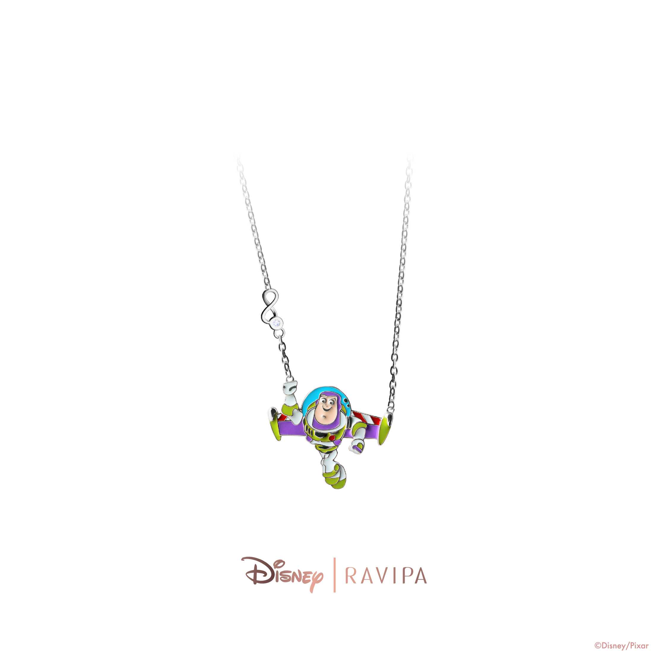 Silver Buzz Lightyear Necklace