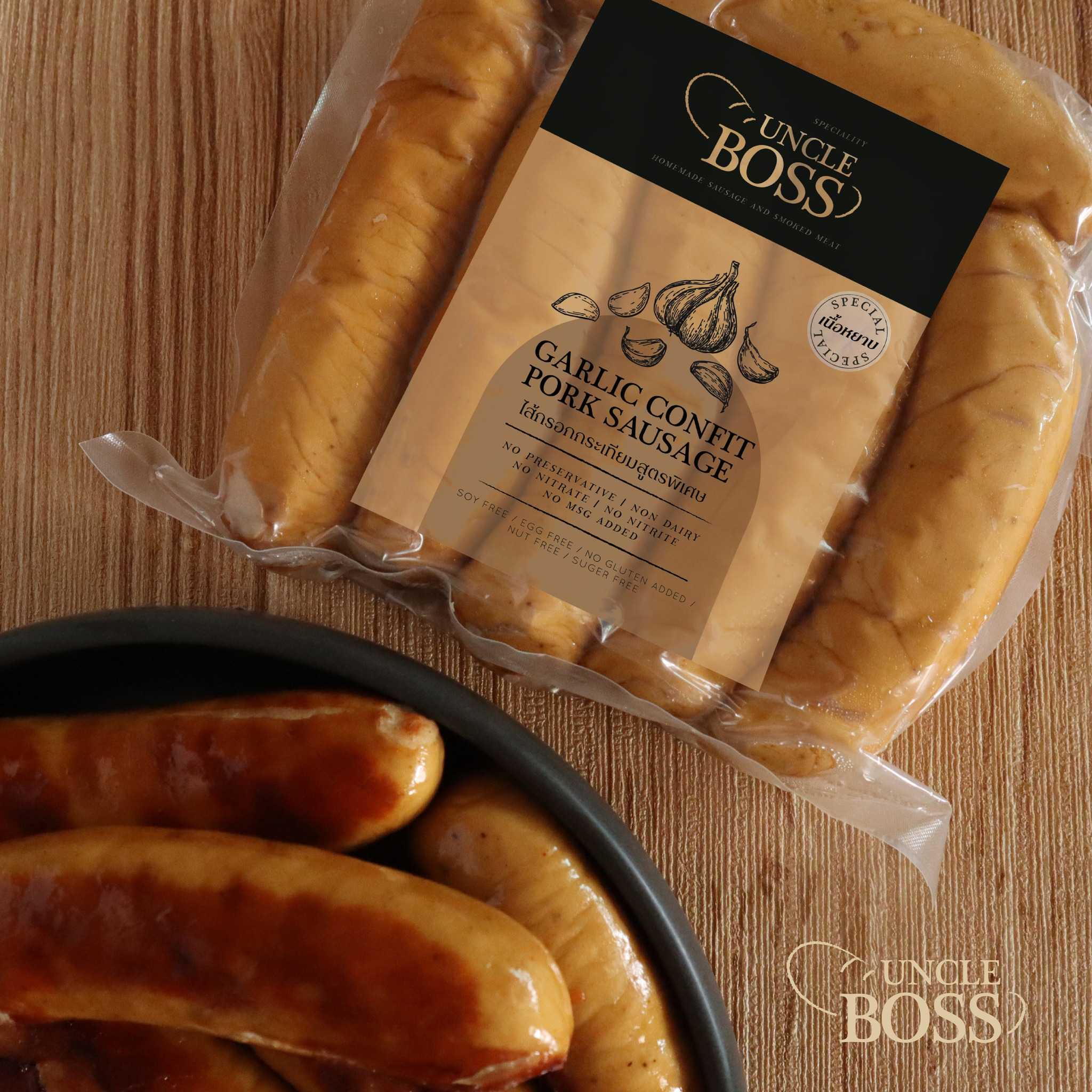 Garlic Confit sausage (Keto)