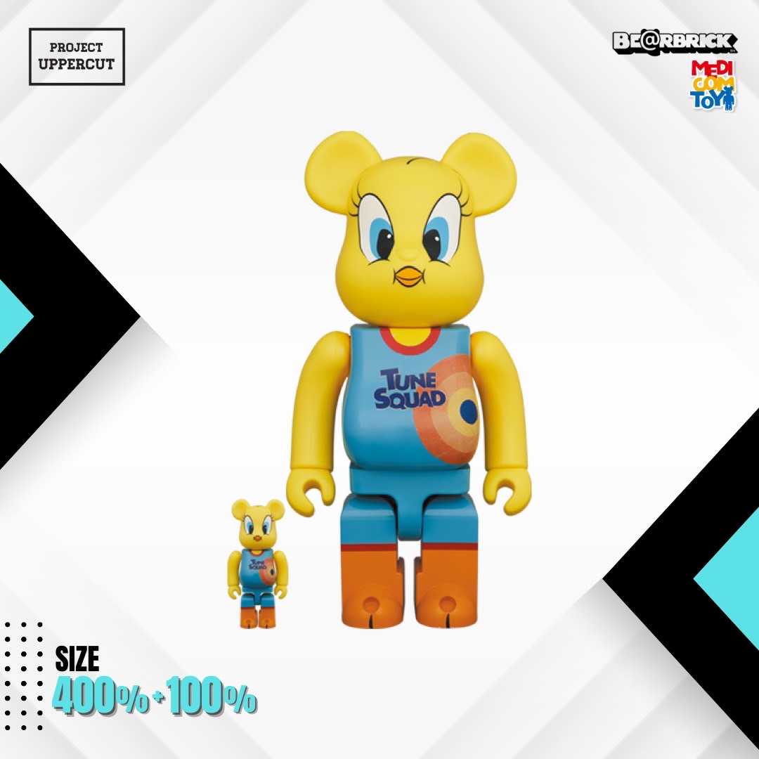 BE@RBRICK 400%+100% SPACE PLAYERS : Tweety  (Space Jam: A New Legacy) [New]